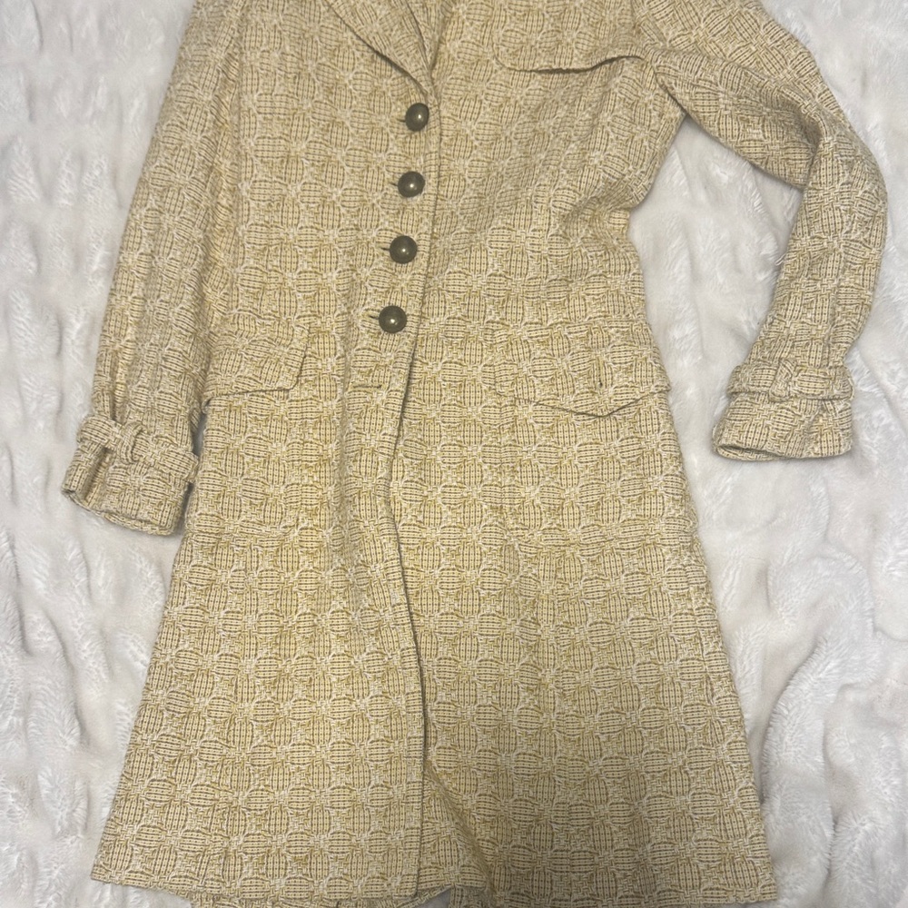 Stylish Beige Textured Coat